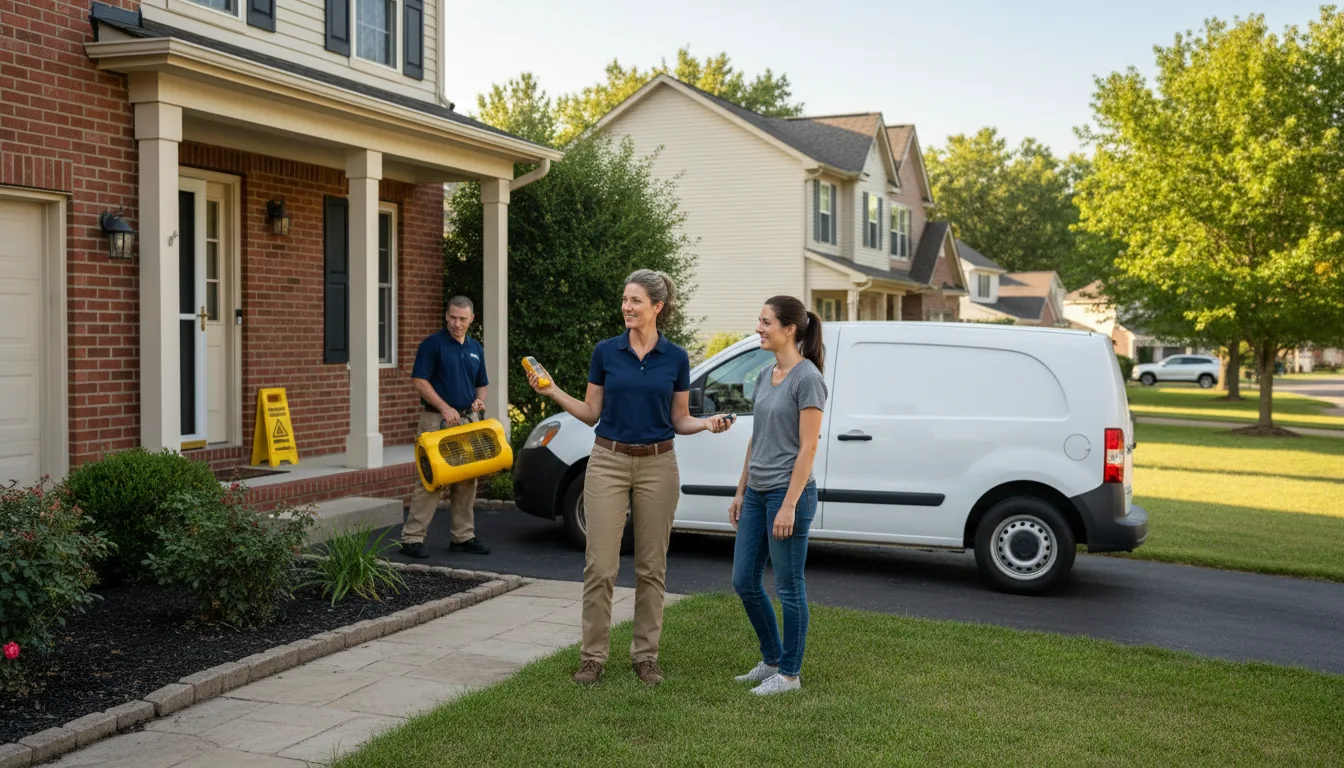 Residential water damage restoration in East Grand Rapids, MI
